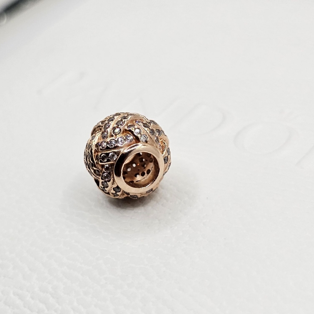 ❤️ Authentic Pandora ⭐️RETIRED⭐️ ROSE LOVE CHARM - Picture 6 of 9